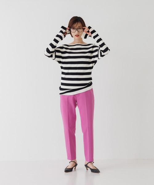 Rouge vif（ルージュヴィフ）の「総針フレアスリーブプルオーバー（ニット/セーター・レディース・ネイビー/その他/オフホワイト/その他1/ブラック・フリー）」の9枚目の写真