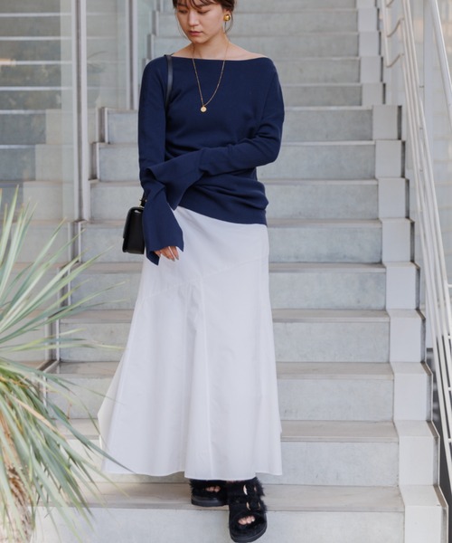 Rouge vif（ルージュヴィフ）の「総針フレアスリーブプルオーバー（ニット/セーター・レディース・ネイビー/その他/オフホワイト/その他1/ブラック・フリー）」の19枚目の写真