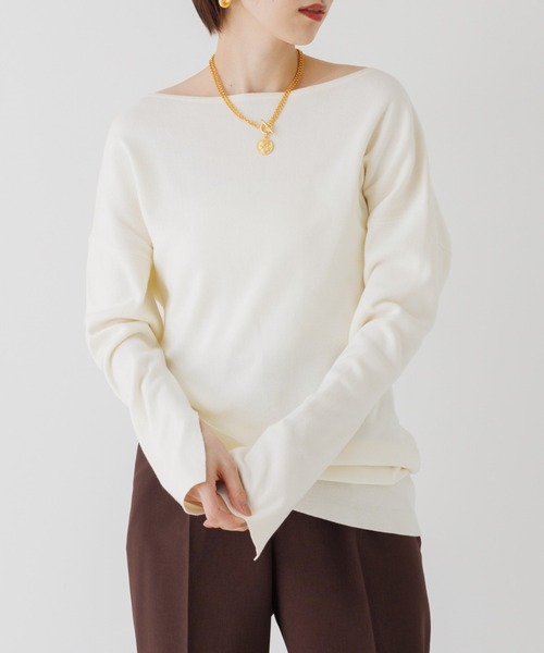 Rouge vif（ルージュヴィフ）の「総針フレアスリーブプルオーバー（ニット/セーター・レディース・ネイビー/その他/オフホワイト/その他1/ブラック・フリー）」の16枚目の写真