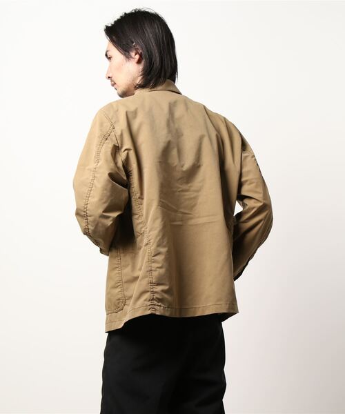 YANUK(ヤヌーク)の「パッカブルジャケット(テーラードジャケット・メンズ・ベージュ/グレー・S/M/L)」の4枚目の写真
