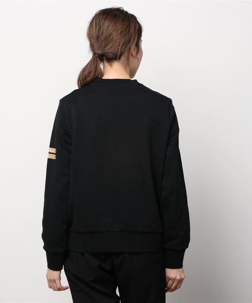 MAISON SCOTCH(メゾンスコッチ)の「“CLOVER LOVER” プリントスエット【164681】(スウェット・レディース・ライトグレー/ブラック・SMALL/X-SMALL)」の4枚目の写真