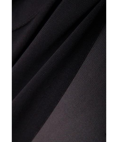 TORNADO MART（トルネードマート）の「ZERO by TORNADO MART∴ノーカラー7部袖カーディガンニット（カーディガン/ボレロ・メンズ・ブラック/アイボリー・LL/M/L）」の3枚目の写真