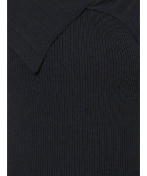 LAGUNAMOON（ラグナムーン）の「ビッグカラーニットプルオーバー（ニット/セーター・レディース・パープル/ホワイト/ブラック・FREE）」の17枚目の写真