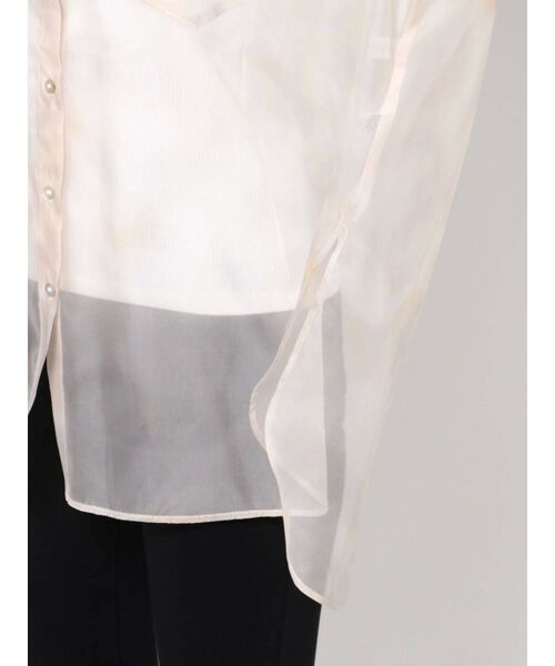 MERCURYDUO（マーキュリーデュオ）の「マーブルプリントスタンドカラーシャツ（シャツ/ブラウス・レディース・ライトグレー/ベージュ・FREE）」の20枚目の写真