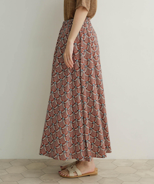 URBAN RESEARCH DOORS（アーバンリサーチドアーズ）の「ジオメトリックフレアスカート（スカート・レディース・グリーン/オレンジ・1）」の21枚目の写真