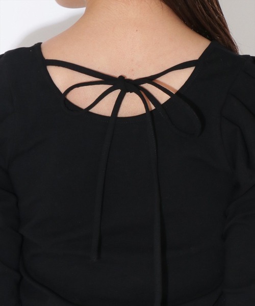 REDYAZEL（レディアゼル）の「パワショルバックリボンプルオーバー（Tシャツ/カットソー・レディース・ブラック/ホワイト系その他5/ブラック系その他4・FREE）」の20枚目の写真