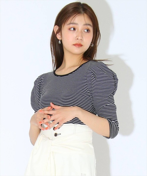 REDYAZEL（レディアゼル）の「パワショルバックリボンプルオーバー（Tシャツ/カットソー・レディース・ブラック/ホワイト系その他5/ブラック系その他4・FREE）」の18枚目の写真