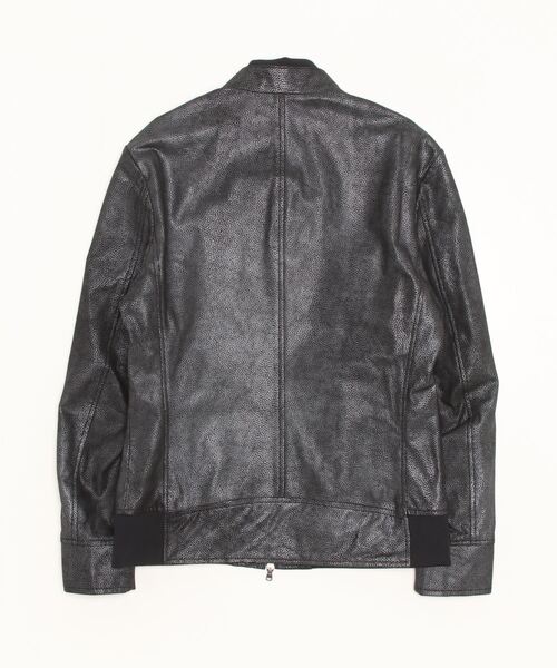 HIGH STREET(ハイストリート)の「HIGH STREET∴ゴートスナフプリントライダース(ライダースジャケット・メンズ・ブラック・S/M)」の2枚目の写真