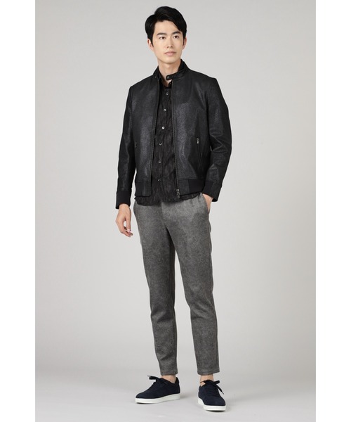 HIGH STREET(ハイストリート)の「HIGH STREET∴ゴートスナフプリントライダース(ライダースジャケット・メンズ・ブラック・S/M)」の4枚目の写真