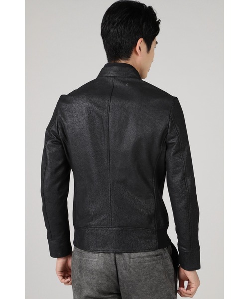 HIGH STREET(ハイストリート)の「HIGH STREET∴ゴートスナフプリントライダース(ライダースジャケット・メンズ・ブラック・S/M)」の7枚目の写真