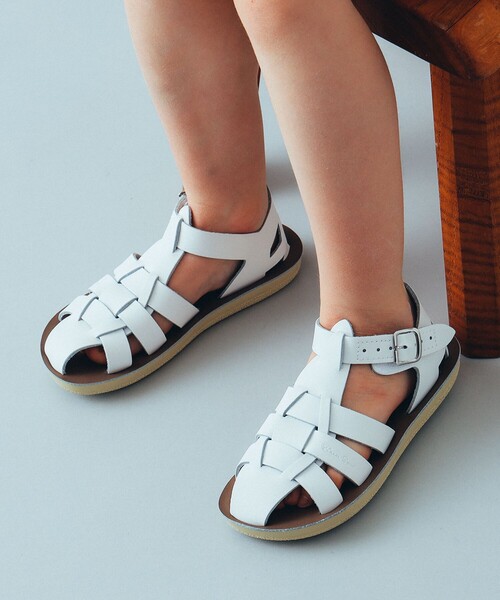 こども ビームス（コドモビームス）の「SALT WATER SANDALS / Shark ウォッシャブル レザー サンダル（約13～19cm）（サンダル・キッズ・ホワイト/ブラック/ブラウン系その他5/ネイビー・CH9/CH12/CH10/CH8/CH6/CH11/CH7/CH5）」の5枚目の写真