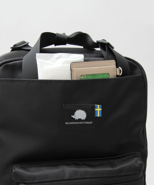 SCANDINAVIAN FOREST(スカンジナビアン・フォレスト)の「ナイロン 軽量 2WAY 小さめ トートリュック(バックパック/リュック・レディース・ブラック/グレー/ベージュ/ベージュ系その他/ブラウン/ブルー・FREE)」の22枚目の写真