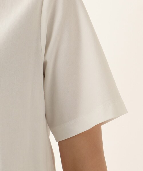 OPAQUE.CLIP（オペークドットクリップ）の「◆トリコットJ フハク切替ペプラムトップス【WEB限定サイズ】（Tシャツ/カットソー・レディース・ホワイト系/ブラック/サンドベージュ・38/40/42）」の8枚目の写真