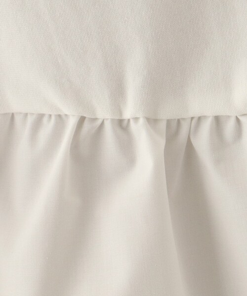 OPAQUE.CLIP（オペークドットクリップ）の「◆トリコットJ フハク切替ペプラムトップス【WEB限定サイズ】（Tシャツ/カットソー・レディース・ホワイト系/ブラック/サンドベージュ・38/40/42）」の16枚目の写真