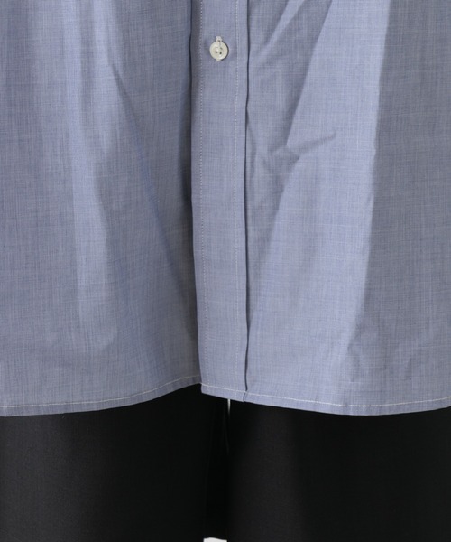 WHIMSIC（ウィムジック）の「【WHIMSIC】オーバーサイズショートスリーブシャツ（シャツ/ブラウス・レディース・ネイビー/ブルー・FREE）」の19枚目の写真