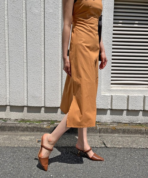 Jewelobe(ジュエローブ)の「後リボンエプロンワンピース(ワンピース・レディース・ベージュ/オレンジ/ブラック・FREE)」の21枚目の写真