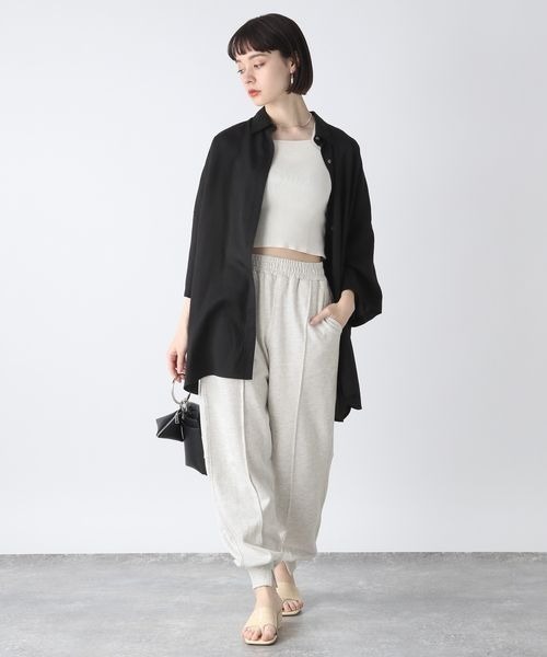 JEANASIS（ジーナシス）の「スウェットワイドジョガーパンツ/294751（スウェットパンツ・レディース・ホワイト系その他/ブラック/杢グレー・SMALL/MEDIUM）」の17枚目の写真