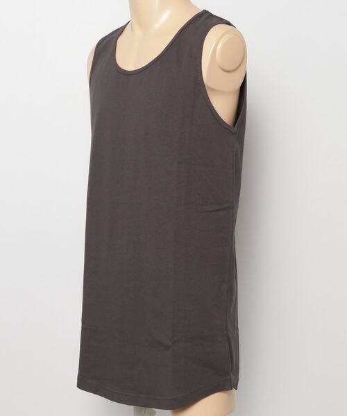 Goodwear（グッドウェア）の「ロング丈タンクトップ（タンクトップ・メンズ・ベージュ/チャコール/ネイビー/カーキ/ブラック/ブラウン/グレー/ホワイト・M/S/XL/L）」の10枚目の写真