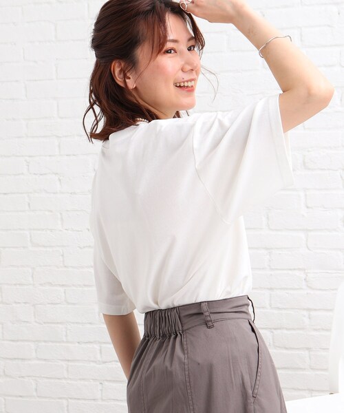 SHOO・LA・RUE（シューラルー）の「◆【S-L】フォトプリントTシャツ（Tシャツ/カットソー・レディース・ライトパープル/ホワイト系・01/03/02）」の13枚目の写真