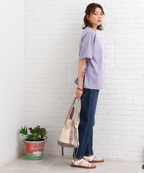 SHOO・LA・RUE（シューラルー）の「◆【S-L】フォトプリントTシャツ（Tシャツ/カットソー・レディース・ライトパープル/ホワイト系・01/03/02）」の21枚目の写真