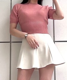 Voyage titty&Co.PETIT | 【Voyage titty&Co.】半袖カラーニットプルオーバー(ニット/セーター)