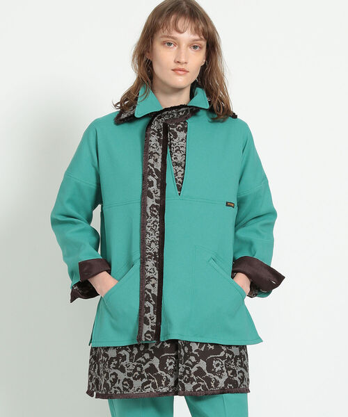 BEAMS BOY（ビームスボーイ）の「Wrangler × maturely / 別注 Skipper Blouson（その他トップス・レディース・ブルー/グリーン・ONE SIZE）」の2枚目の写真