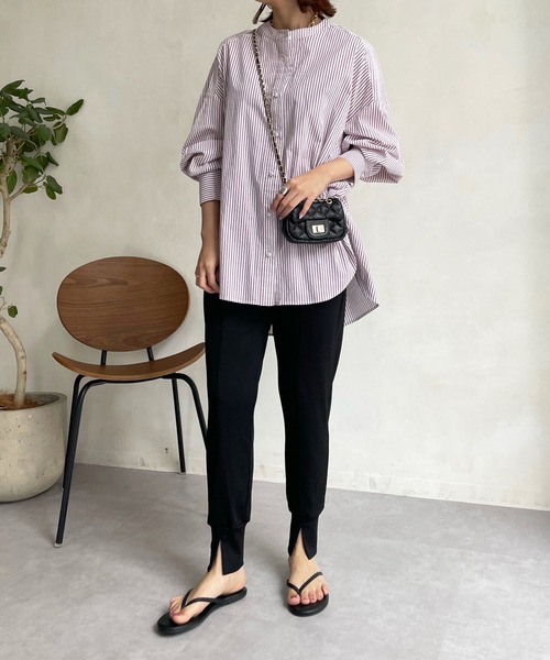 DouDou（ドゥドゥ）の「エステルフライスジョガーパンツ（その他パンツ・レディース・ブラック/カーキ・FREE）」の15枚目の写真