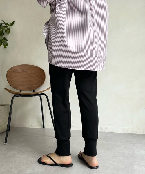 DouDou（ドゥドゥ）の「エステルフライスジョガーパンツ（その他パンツ・レディース・ブラック/カーキ・FREE）」の16枚目の写真