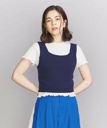 BEAUTY&YOUTH UNITED ARROWS | コットンブレンド コンパクト ニット タンクトップ -ウォッシャブル-(ニット/セーター)