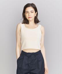 BEAUTY&YOUTH UNITED ARROWS | コットンブレンド コンパクト ニット タンクトップ -ウォッシャブル-(ニット/セーター)