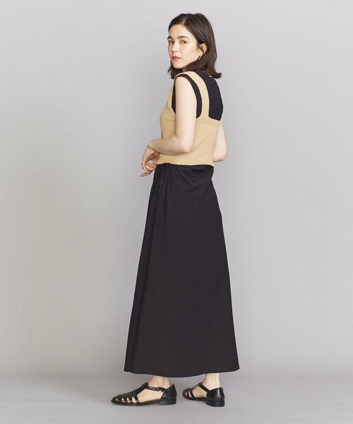 BEAUTY&YOUTH UNITED ARROWS（ビューティーアンドユースユナイテッドアローズ）の「コットンブレンド コンパクト ニット タンクトップ -ウォッシャブル-（ニット/セーター・レディース・ベージュ/ネイビー/オフホワイト・FREE）」の11枚目の写真