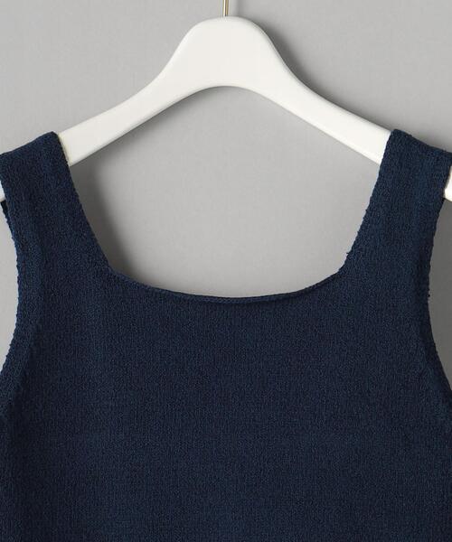 BEAUTY&YOUTH UNITED ARROWS（ビューティーアンドユースユナイテッドアローズ）の「コットンブレンド コンパクト ニット タンクトップ -ウォッシャブル-（ニット/セーター・レディース・ベージュ/ネイビー/オフホワイト・FREE）」の22枚目の写真