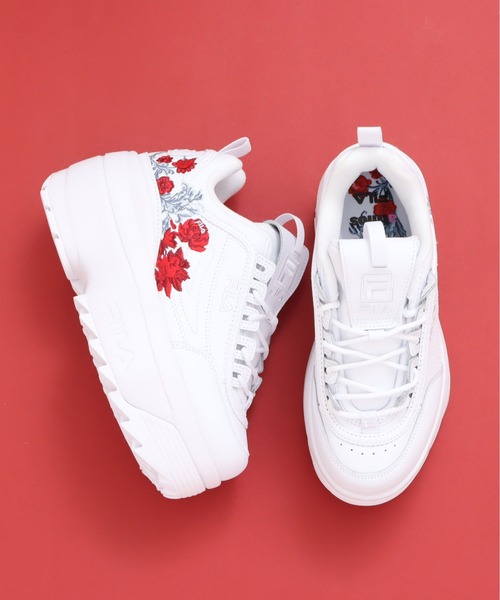 FILA（フィラ）の「FILA × atmos pink DISRUPTOR II WEDGE FLOWER
