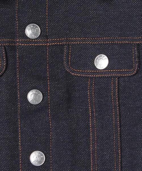 agnes b.(アニエスベー)の「JEI5 VESTE キッズ デニムジャージージャケット(デニムジャケット・キッズ・ネイビー・6YEAR/12YEAR/10YEAR)」の6枚目の写真