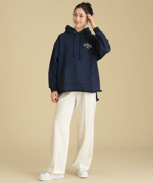 Ray BEAMS（レイビームス）の「【WEB限定】Lee / ルーズ フィット フーディー（スウェット・レディース・ネイビー/杢グレー・MEDIUM）」の8枚目の写真