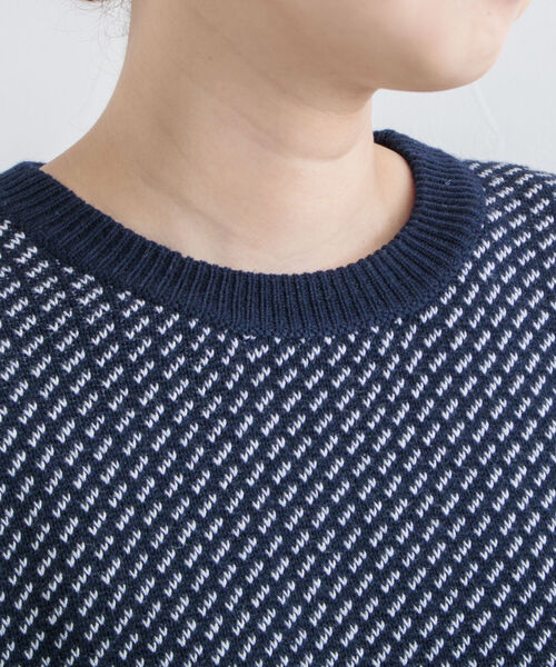 GLOSTER(グロスター)の「【GLOSTER/グロスター】バーズアイプルオーバーニット(ニット/セーター・メンズ・ベージュ/グリーン/ネイビー・M/L)」の12枚目の写真