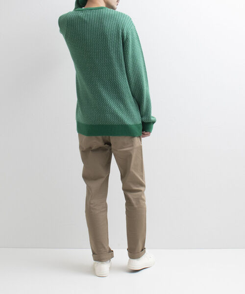 GLOSTER(グロスター)の「【GLOSTER/グロスター】バーズアイプルオーバーニット(ニット/セーター・メンズ・ベージュ/グリーン/ネイビー・M/L)」の7枚目の写真