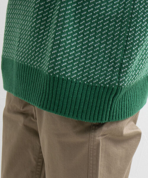 GLOSTER(グロスター)の「【GLOSTER/グロスター】バーズアイプルオーバーニット(ニット/セーター・メンズ・ベージュ/グリーン/ネイビー・M/L)」の20枚目の写真