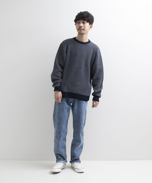 GLOSTER(グロスター)の「【GLOSTER/グロスター】バーズアイプルオーバーニット(ニット/セーター・メンズ・ベージュ/グリーン/ネイビー・M/L)」の15枚目の写真