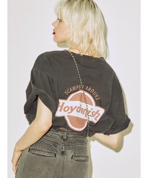 jouetie（ジュエティ）の「バックロゴBIG Tシャツ（Tシャツ/カットソー・レディース・オフホワイト/ブラック/グリーン・MEDIUM）」の2枚目の写真