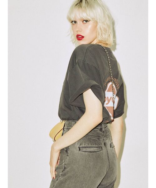 jouetie（ジュエティ）の「バックロゴBIG Tシャツ（Tシャツ/カットソー・レディース・オフホワイト/ブラック/グリーン・MEDIUM）」の22枚目の写真