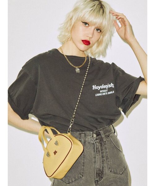 jouetie（ジュエティ）の「バックロゴBIG Tシャツ（Tシャツ/カットソー・レディース・オフホワイト/ブラック/グリーン・MEDIUM）」の13枚目の写真