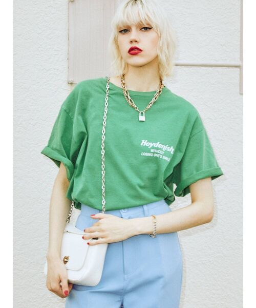 jouetie（ジュエティ）の「バックロゴBIG Tシャツ（Tシャツ/カットソー・レディース・オフホワイト/ブラック/グリーン・MEDIUM）」の11枚目の写真