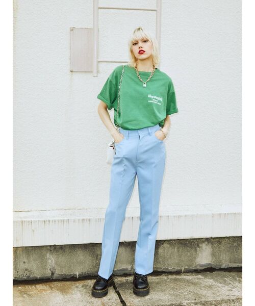 jouetie（ジュエティ）の「バックロゴBIG Tシャツ（Tシャツ/カットソー・レディース・オフホワイト/ブラック/グリーン・MEDIUM）」の18枚目の写真