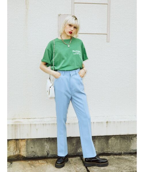 jouetie（ジュエティ）の「バックロゴBIG Tシャツ（Tシャツ/カットソー・レディース・オフホワイト/ブラック/グリーン・MEDIUM）」の21枚目の写真