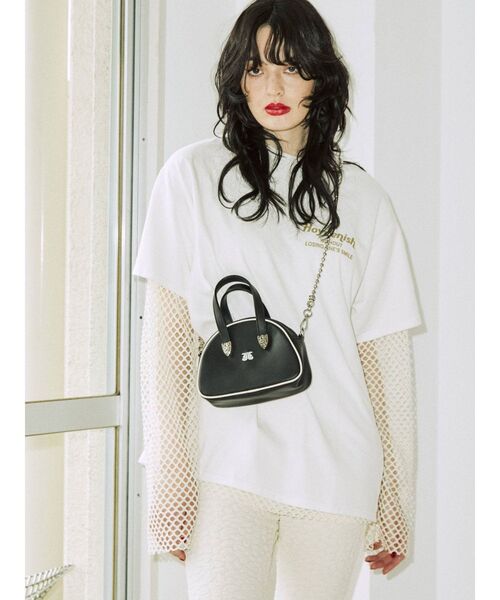 jouetie（ジュエティ）の「バックロゴBIG Tシャツ（Tシャツ/カットソー・レディース・オフホワイト/ブラック/グリーン・MEDIUM）」の6枚目の写真