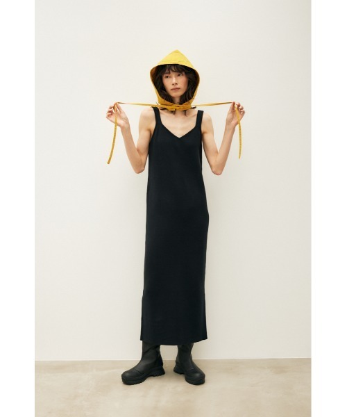 M_(エムアンダーバー)の「【M_】V/N KNIT ドレス(ワンピース・レディース・ライトブラウン/ブラック/パープル・1/2)」の8枚目の写真