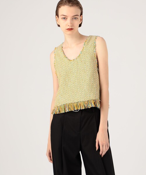 caban ■■■CABaN ファンシーツイードジレ ¥59,400 Matsumoto / 164cm(CABaN )スタイリング・コーディネート