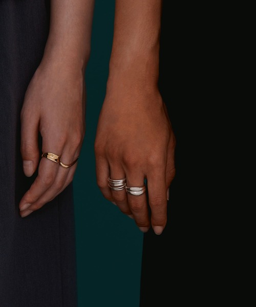 SMELLY(スメリー)の「SMELLY so’ overlap line ring(リング・レディース・シルバー・13)」の5枚目の写真