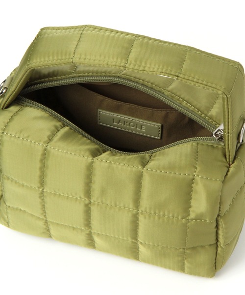 LAKOLE(ラコレ)の「2WAYキルトミニショルダーバッグ / 348876(ショルダーバッグ・レディース・ブラック/ピンク/アイボリー/グリーン・FREE)」の7枚目の写真